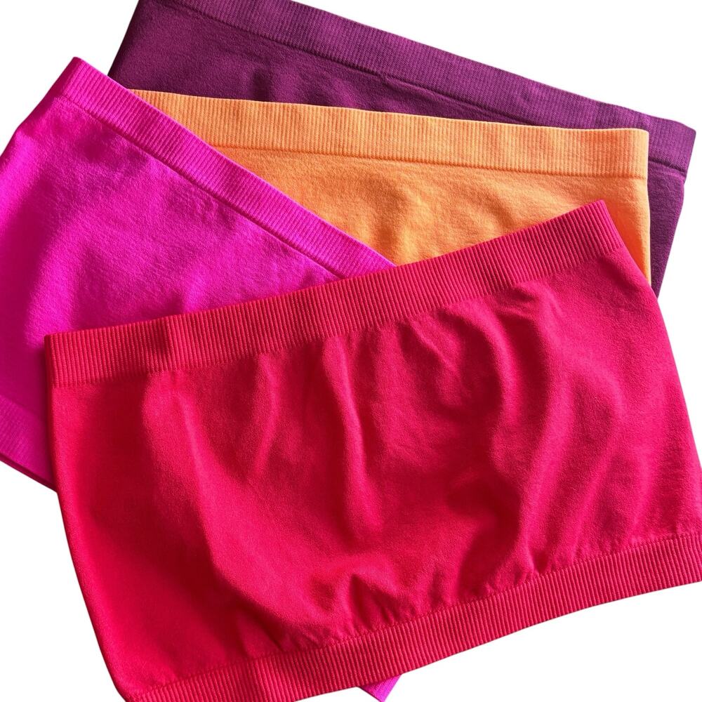 Zenana Outfitters Bandeau Bralette One Size Lot of 4